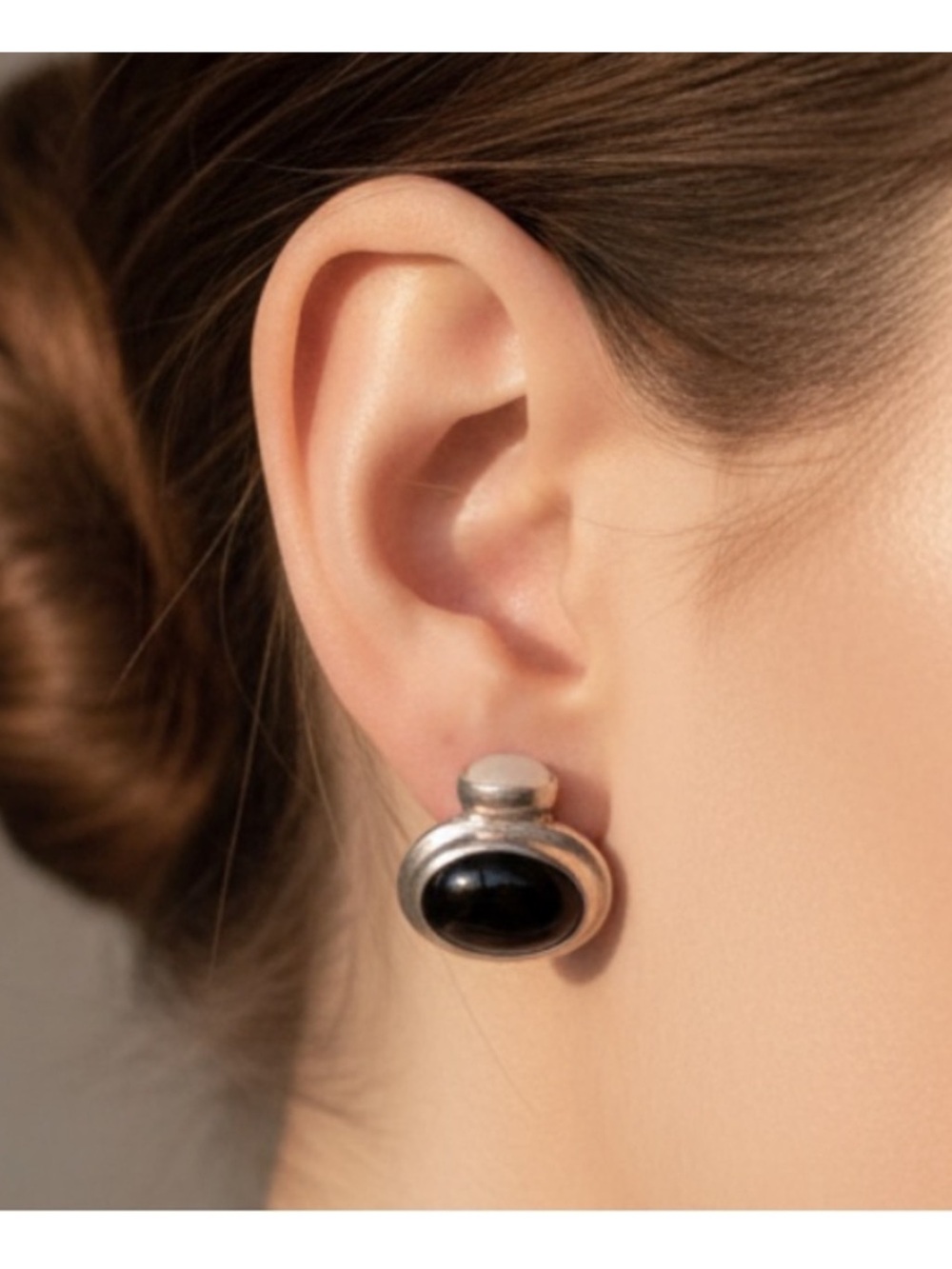 Sterling silver statement earrings